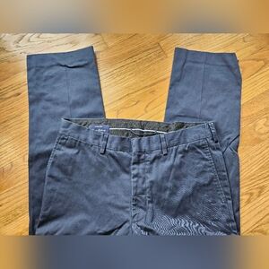 Men's Lands End Dress Pants Navy Blue